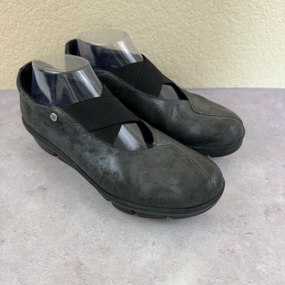 Wolky Women’s Cursa Metallica Leather Slip On Shoes Size EU 41 US 9.5